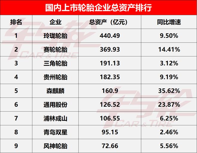 9大轮胎企业核心数据排行榜-2024(图2)
