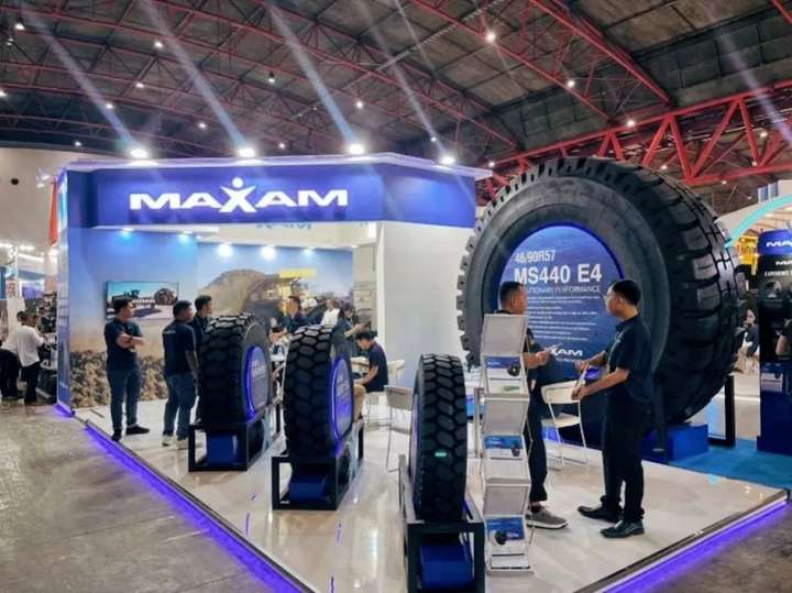 赛轮集团旗下迈驰品牌闪耀2024印尼矿业展(图1)