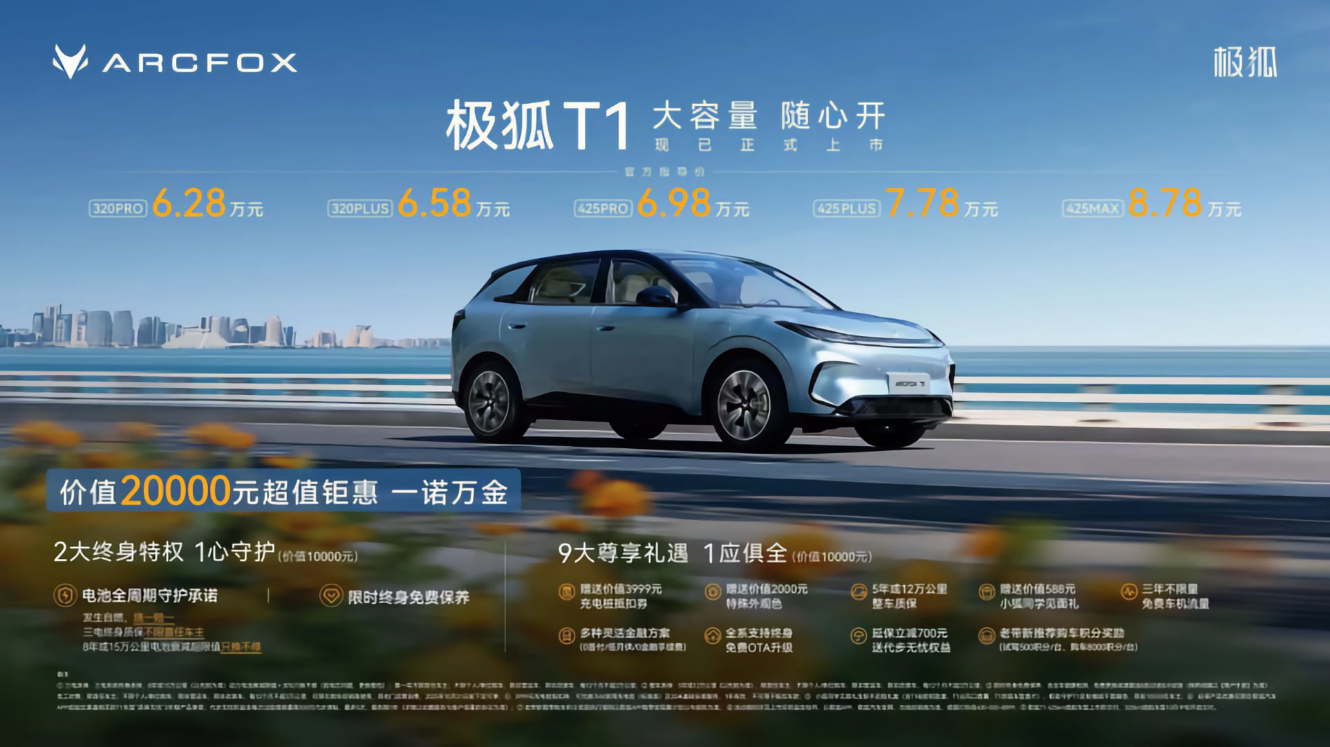 628万起！“家庭精品纯电新标杆”极狐T1上市(图1)