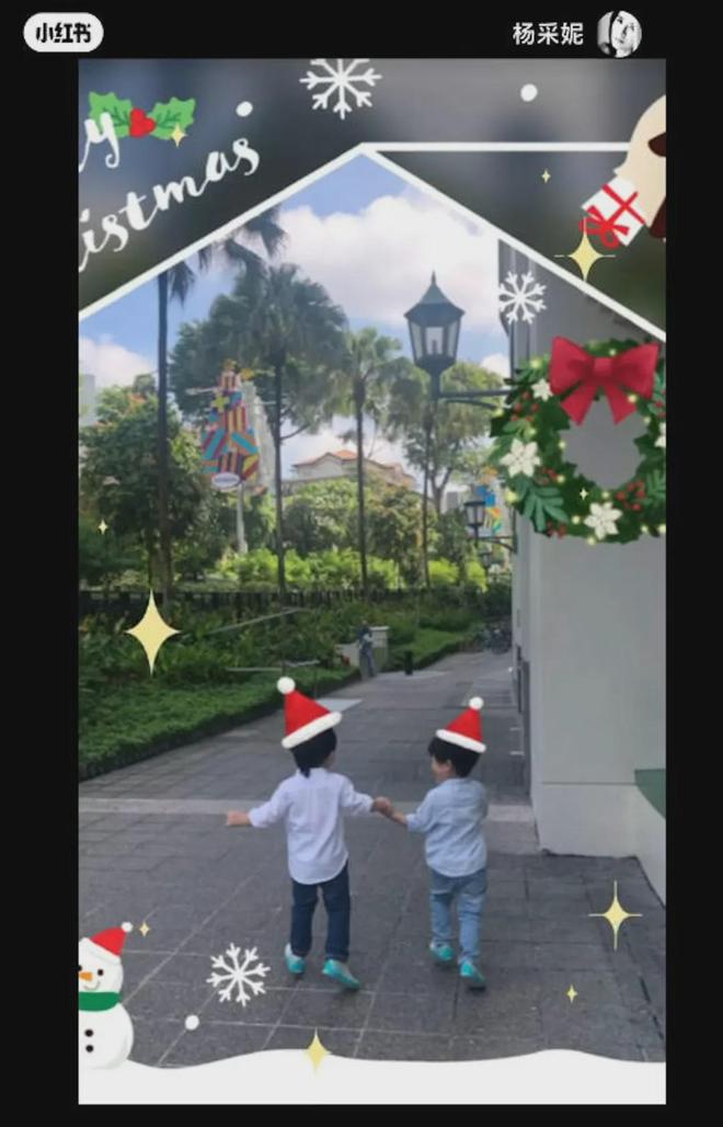 楊采妮進駐小紅書曬近照超凍齡新加坡豪宅變雙胞胎兒子賽車場(图3)